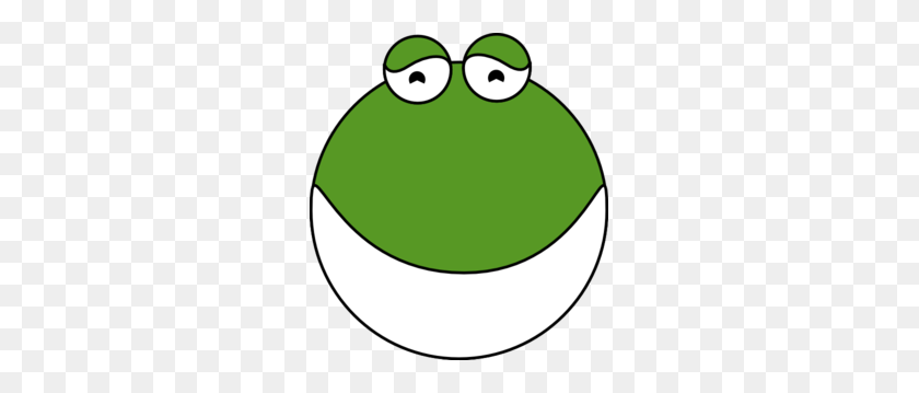 273x299 Cute Frog Head Png, Clipart For Web - Frog Outline Clipart