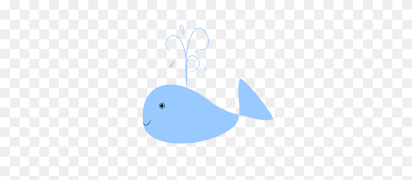 320x308 Cute Funny Whale With Water - Стоковая Векторная Графика И Другие Изображения На Тему Animal - Cute Narwhal Clipart