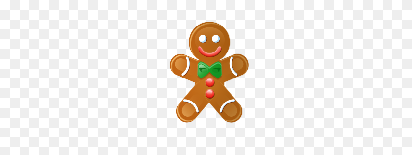 256x256 Cute Gingerbread Man Png Image Royalty Free Stock Png Images - Gingerbread Man PNG