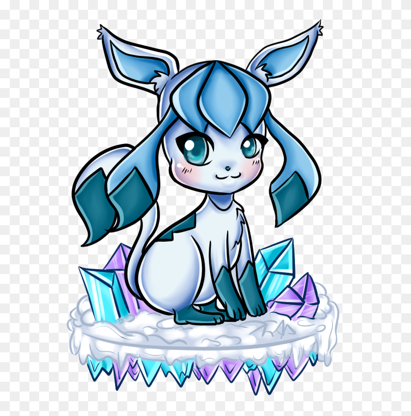 616x790 Cute Glaceon - Glaceon PNG