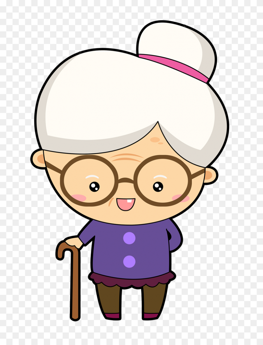 800x1067 Cute Grandma Clipart - Mulan Clipart