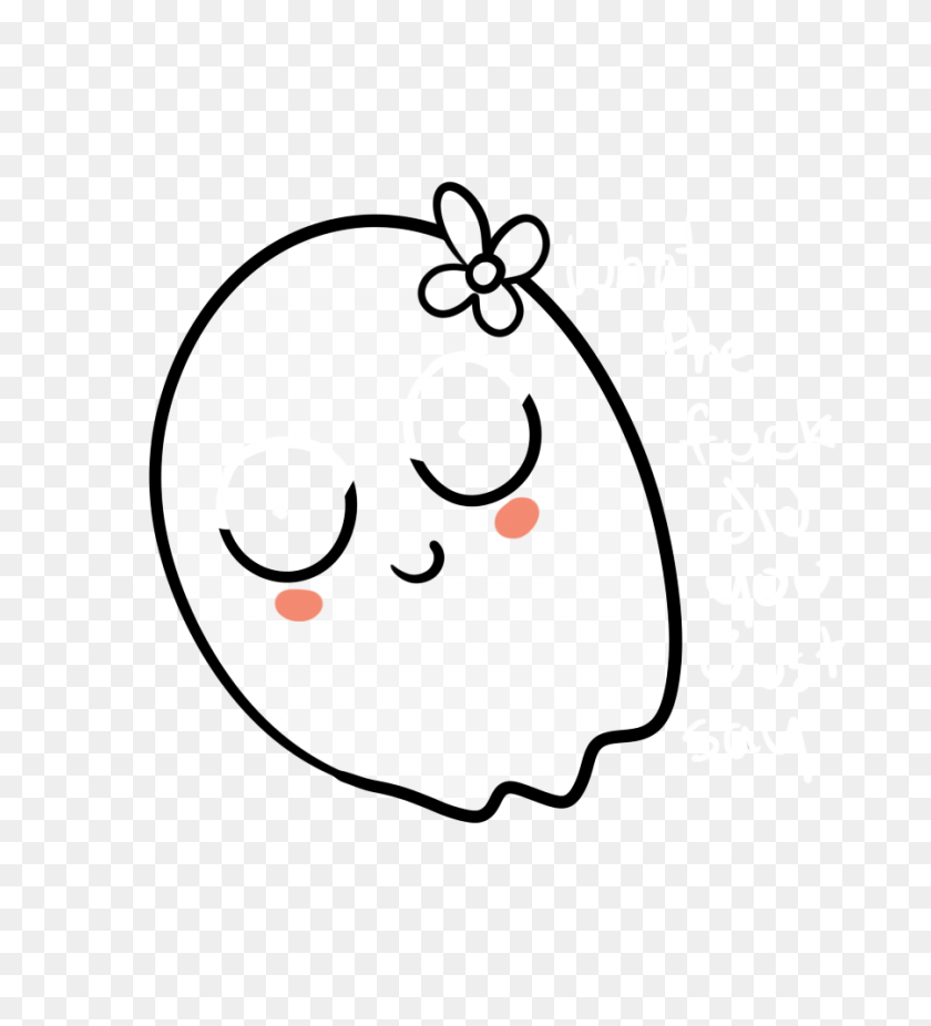 900x1000 Cute Halloween Ghost Png Festival Collections - Ghosts PNG