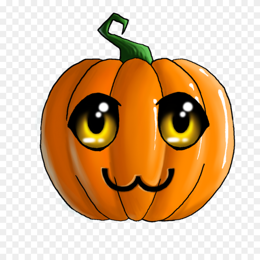 894x894 Calabaza De Halloween Linda, Imágenes Prediseñadas Clipart - Scary Pumpkin Clipart