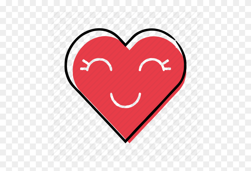 512x512 Милый, Нарисованный От Руки, Сердце, Значок Любви - Нарисованное Сердце Png