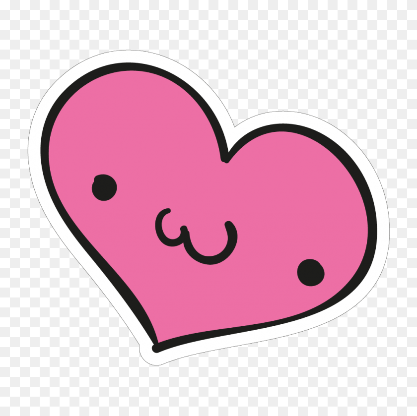 1000x1000 Cute Heart - Cute Heart PNG