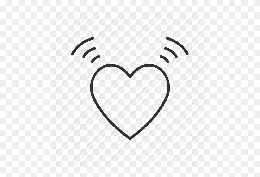 512x512 Cute Heart, Glowing Heart, Happy, Heart, Heartbeat, Hearts - Cute Heart PNG