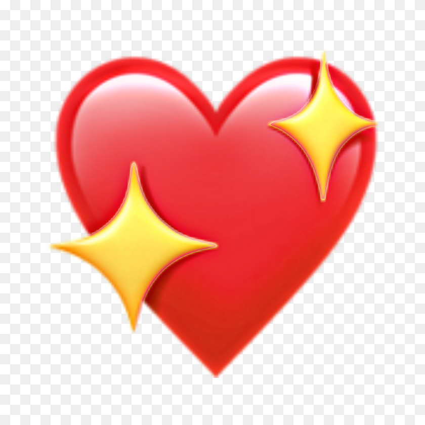 2896x2896 Cute Heart Shiny Sparkle Shinyheart Sparkelheart Red - Red Sparkle PNG