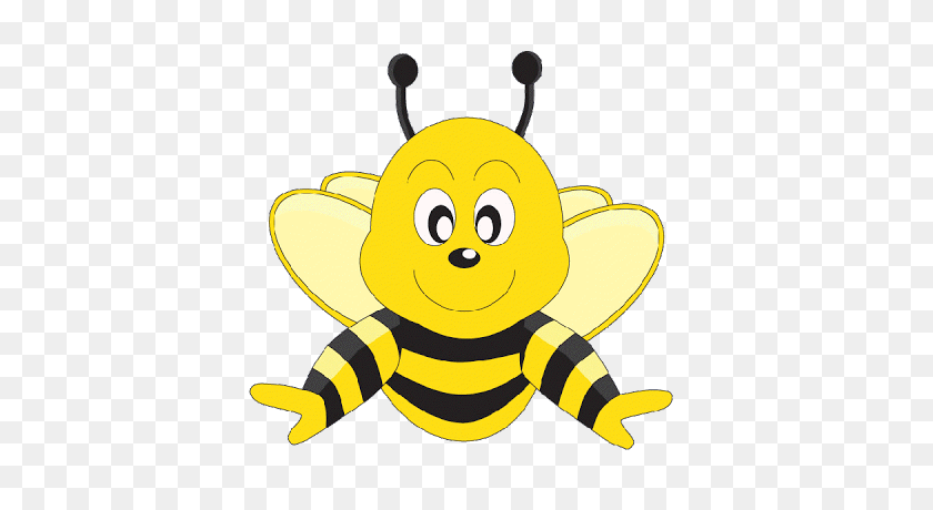 400x400 Cute Honeybee Cliparts - Cute Bumblebee Clipart