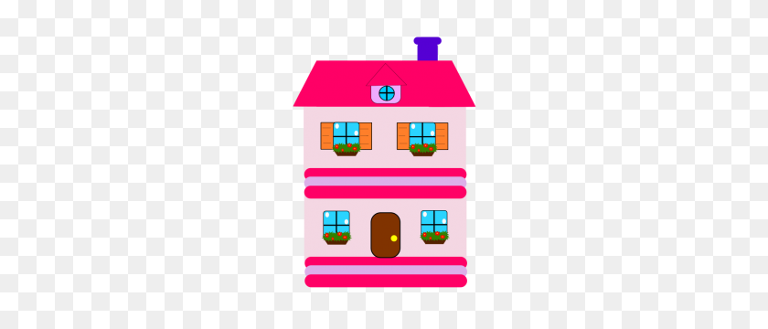 227x300 Cute House Clipart - Dollhouse Clipart