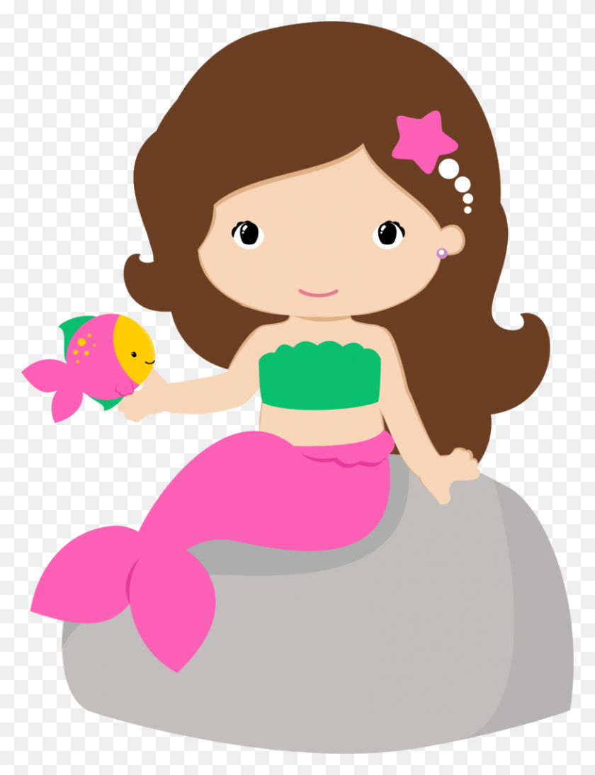 Cute Images Mermaid, Mermaid Parties - Cute Mermaid Clipart
