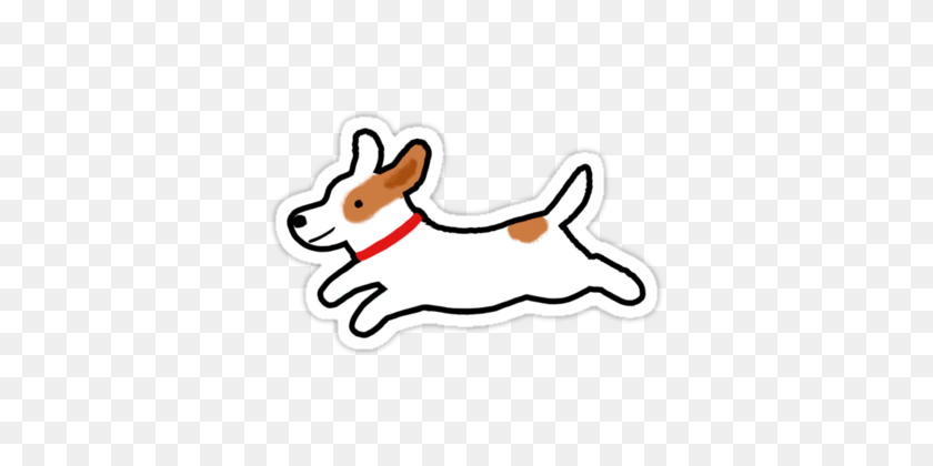 375x360 Cute Jack Russell Terrier' Sticker - Jack Russell Clipart
