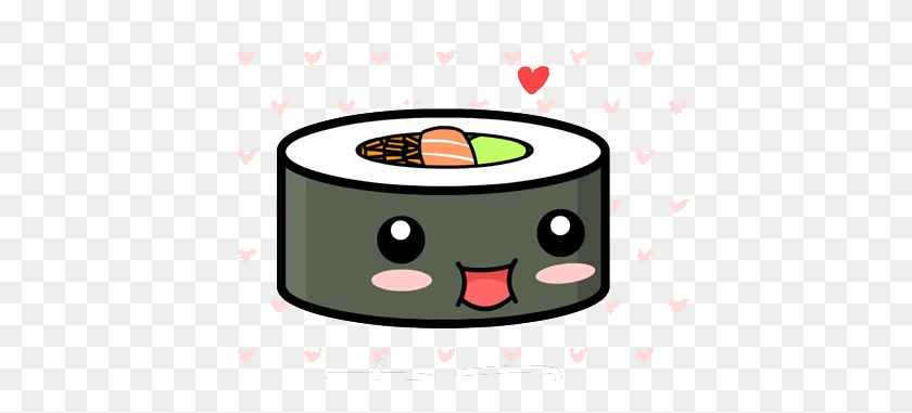 430x321 Cute Kawaii Sushi - Sushi PNG