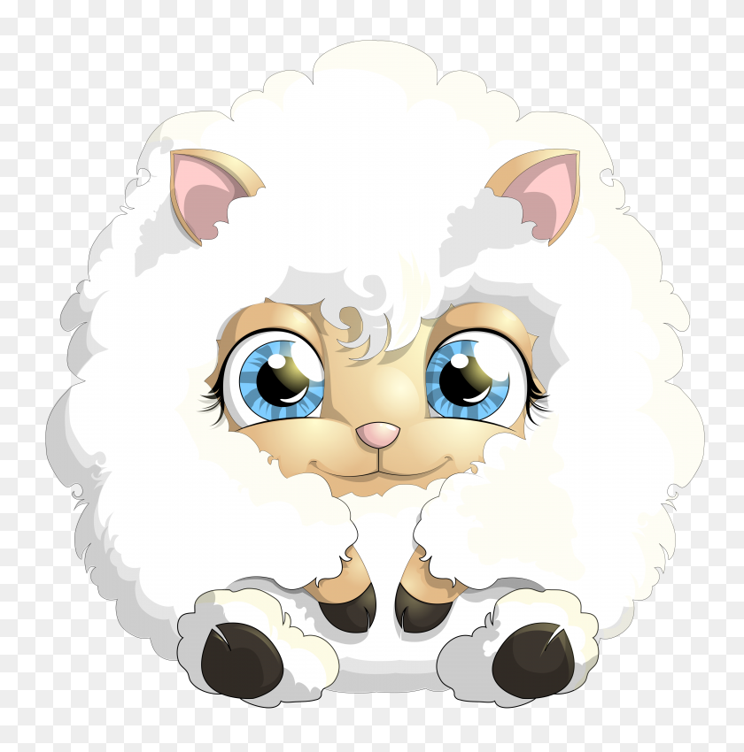 4052x4108 Cute Lamb Png Clipart - Cute Lamb Clipart