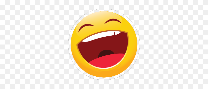 300x300 Cute Laughing Emoji Sticker - Laughing Emoji PNG