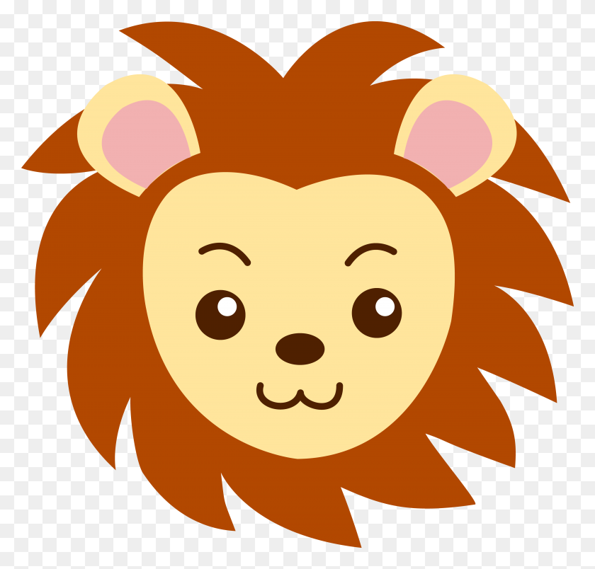 5148x4912 Cute Lion Head Clipart - Cute Lamb Clipart