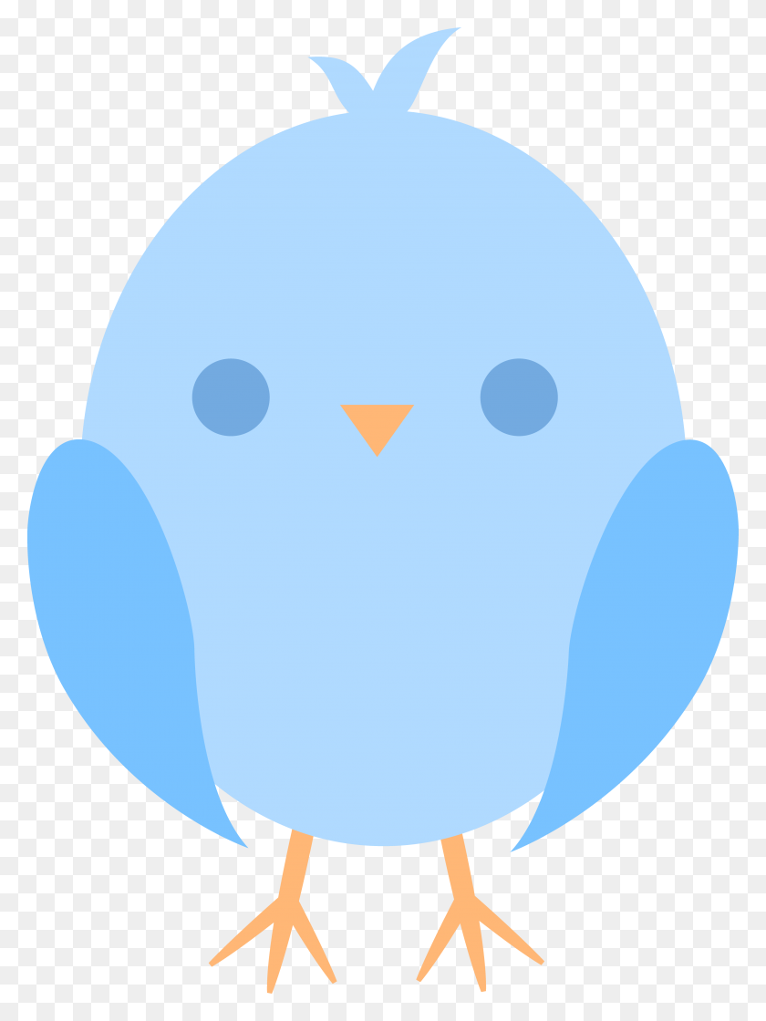 3578x4863 Cute Little Blue Easter Chick - Easter Clipart