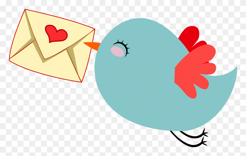 2310x1398 Cute Mail Carrier Bird - Ou Clipart