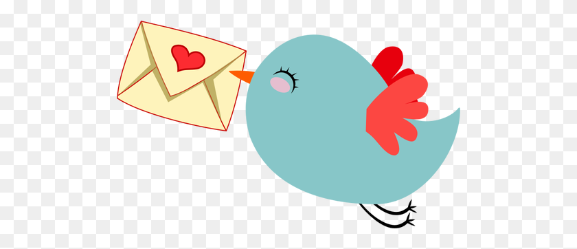 500x302 Cute Mail Carrier Bird - Mail Carrier Clipart