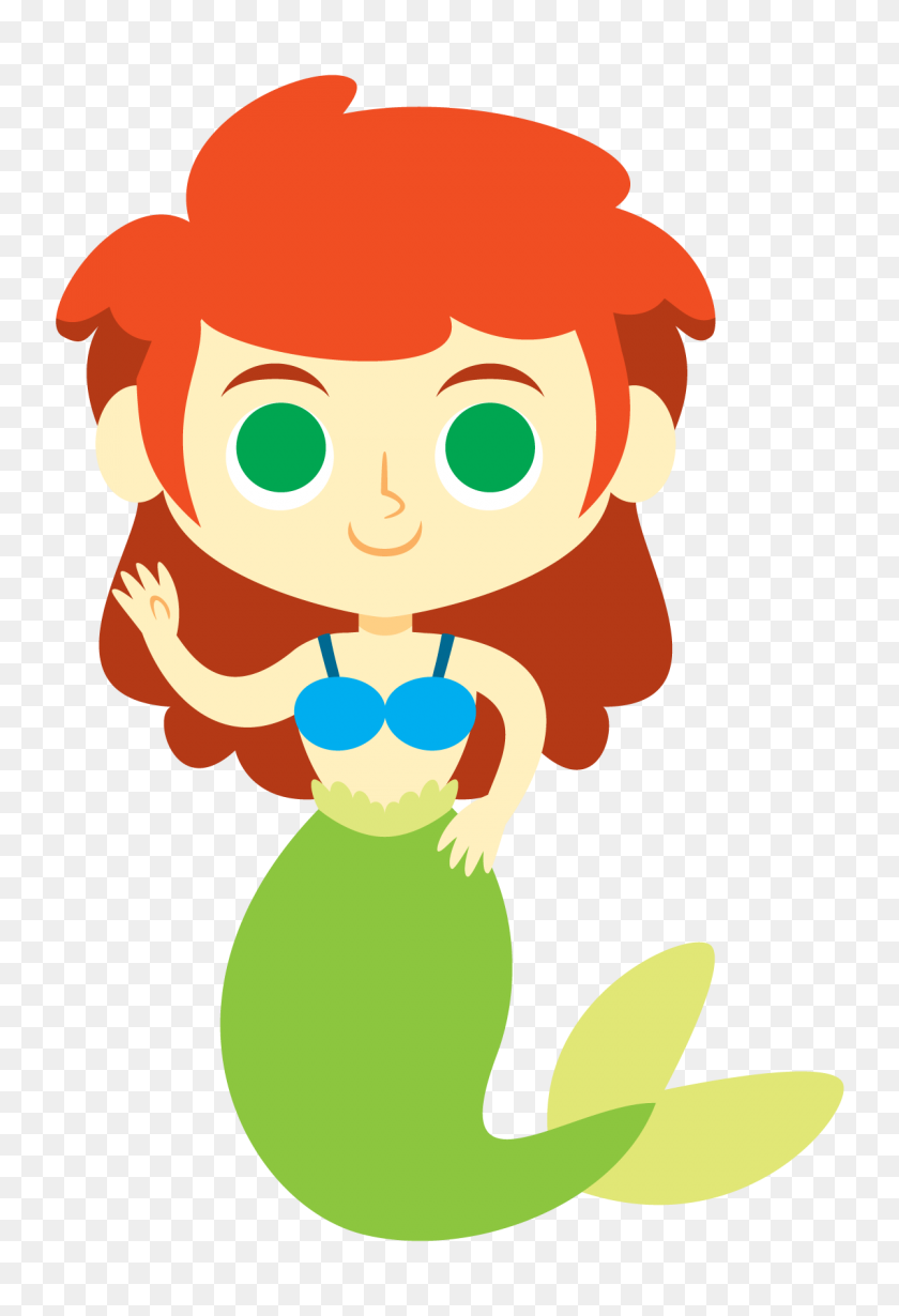 Cute Mermaid Cliparts - Mermaid Clipart PNG