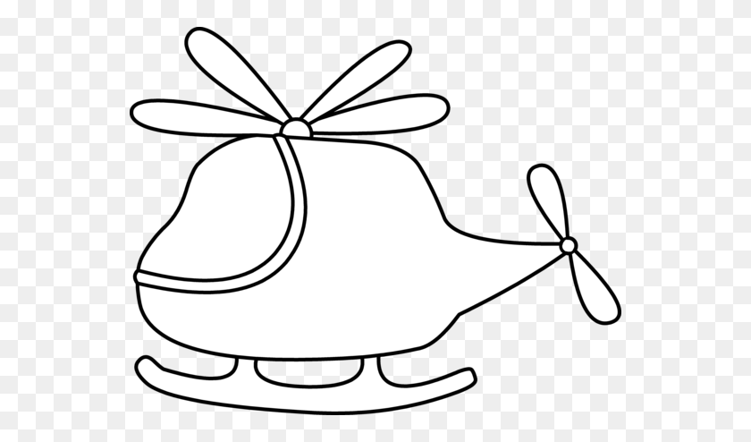 550x434 Cute Mini Helicopter Coloring Page - Chopper Clipart
