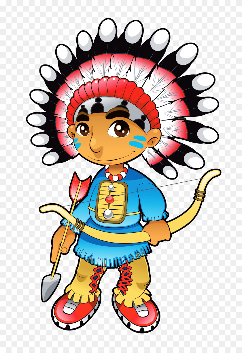 2641x3933 Cute Native Boy - Native Clipart
