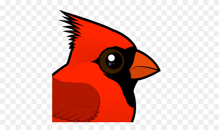440x440 Cute Northern Cardinal - Cardinal Clip Art