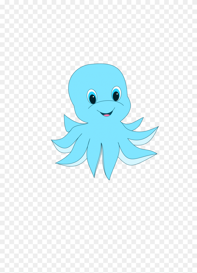 1697x2400 Cute Octopus Icons Png - Octopus PNG