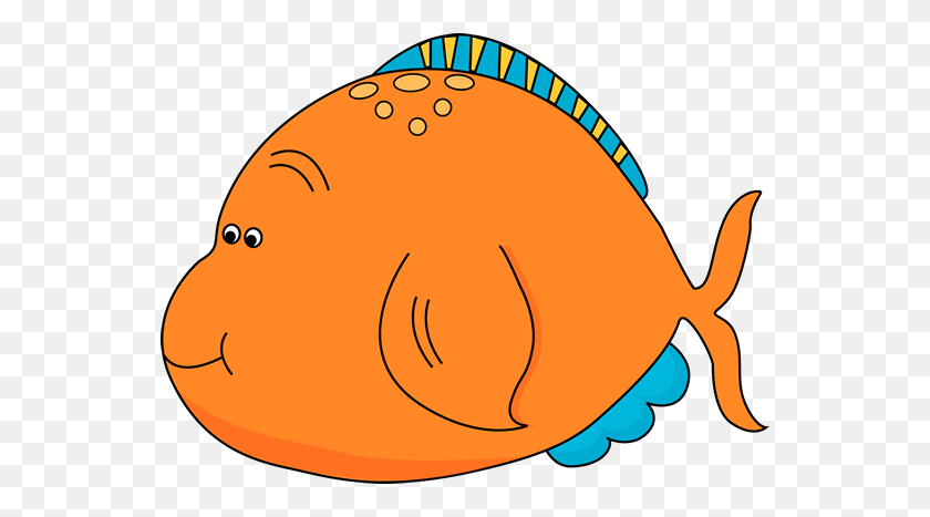 550x407 Симпатичная Оранжевая Рыба-Рыба - Клипарт Vbs 2016