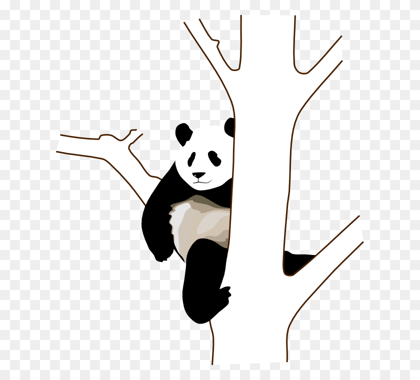 616x700 Cute Panda Bear Clipart Animations - Pandas PNG
