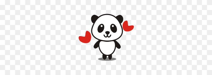 240x240 Cute Panda Line Stickers Line Store - Cute Panda PNG