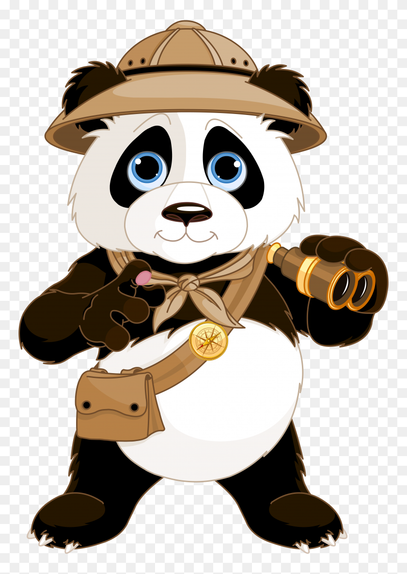 4288x6178 Cute Panda Png Clipart - Panda Clipart