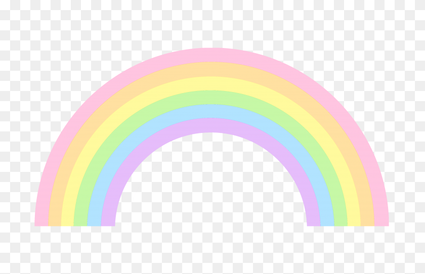 3803x2352 Cute Pastel Rainbow Clip Art - Rainbow Clipart PNG