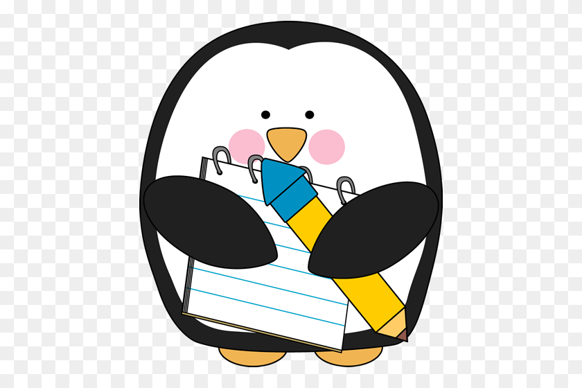 438x500 Cute Penguin Clip Art - Penguin Clipart
