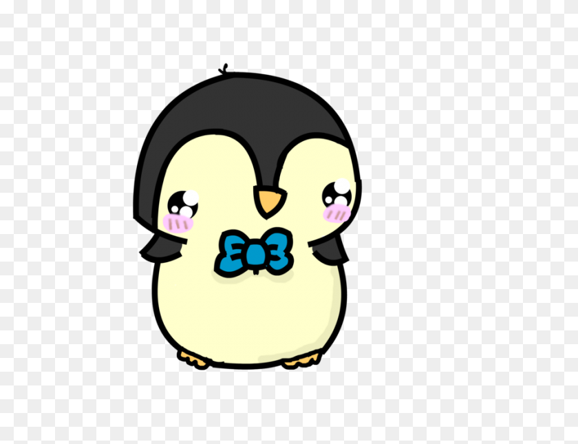 900x675 Симпатичные Иллюстрации Пингвинов - Ленивец Клипарт