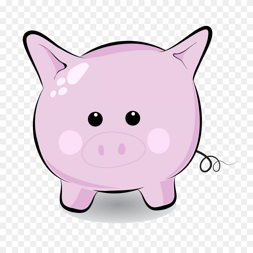 3125x3125 Cute Pig Cliparts - Pig Black And White Clipart