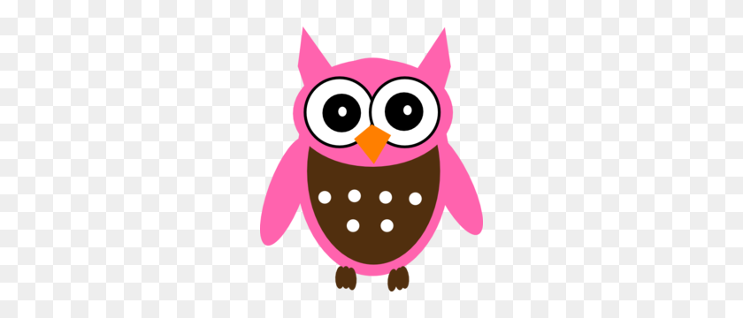 252x300 Cute Pink Owl Clip Art - Pink Owl Clipart