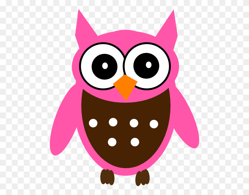 504x599 Cute Pink Owl Png, Clip Art For Web - Owl Face Clipart