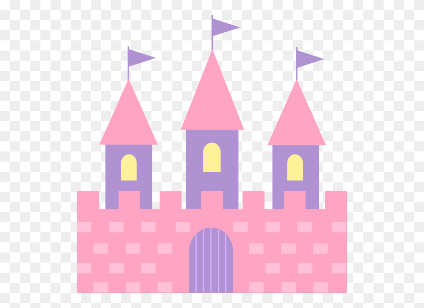 535x550 Cute Pink Princess Castle - Princess Clipart Free