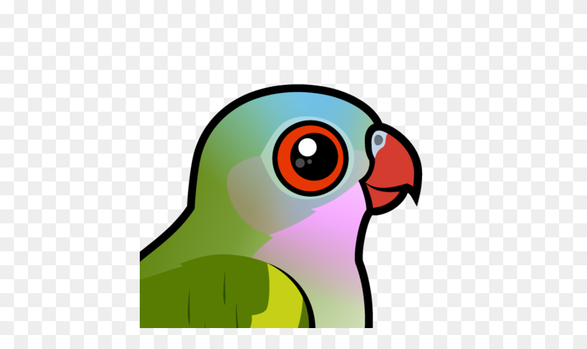 440x440 Cute Princess Parrot - Parakeet Clipart