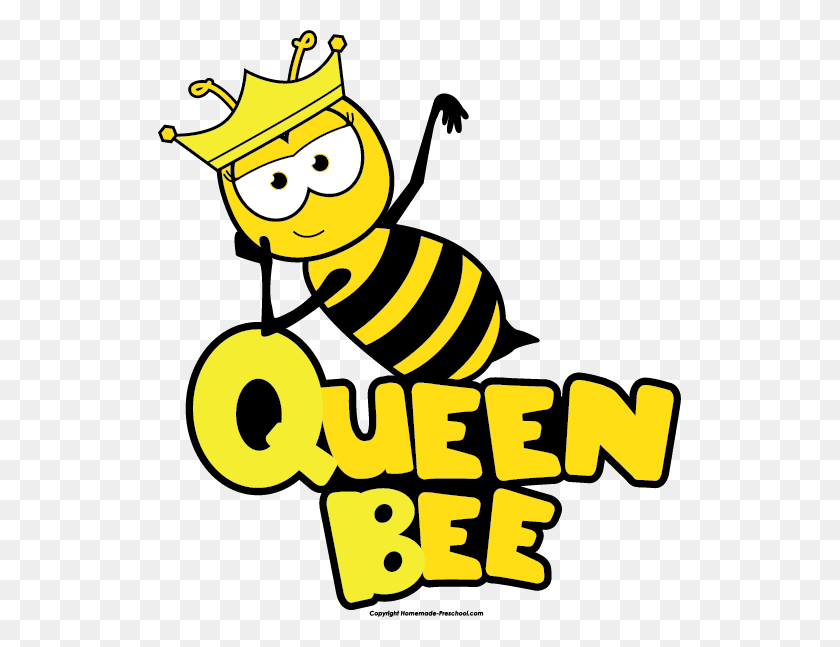 523x587 Клипарт Симпатичная Королева - Клипарт Пчелиная Королева