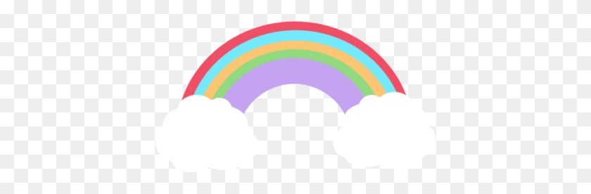 400x216 Cute Rainbow Clipart - Rainbow Bridge Clipart