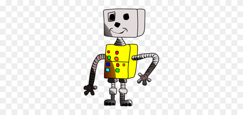 261x340 Милый Робот Android Космический Робот-Киборг - Лего Лицо Клипарт