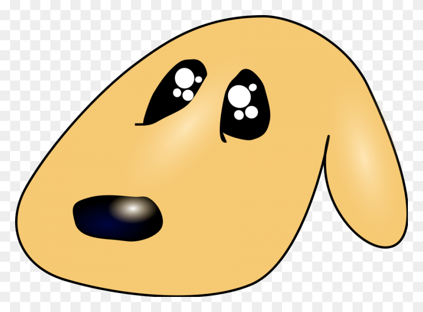900x647 Cute Sad Dog Vector File, Vector Clip Art - Puppy Clipart