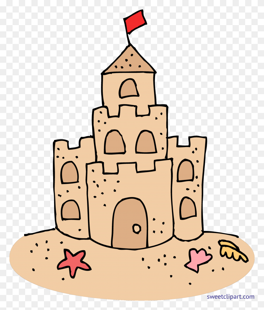 4879x5808 Cute Sand Castle Clip Art - Sand Clipart