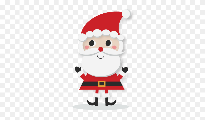 432x433 Cute Santa Clipart - Christmas Santa Clipart