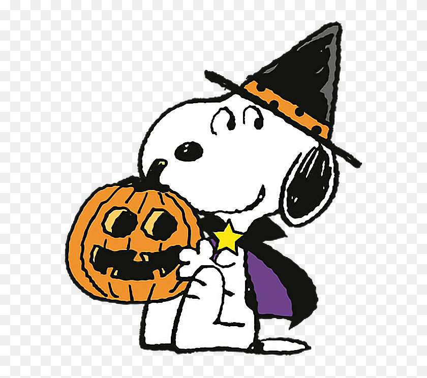 608x684 Cute Snoopy Colorful Trickortreat Halloween Pumpkin Wiz - Snoopy Halloween Clip Art