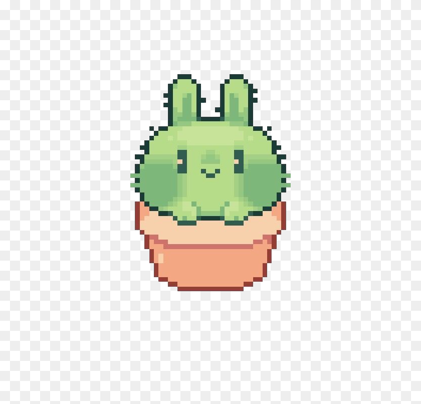 640x746 Cute Soft Kawaii Tumblr Pastel Pixelart Pixel Cactus - Tumblr Cactus PNG