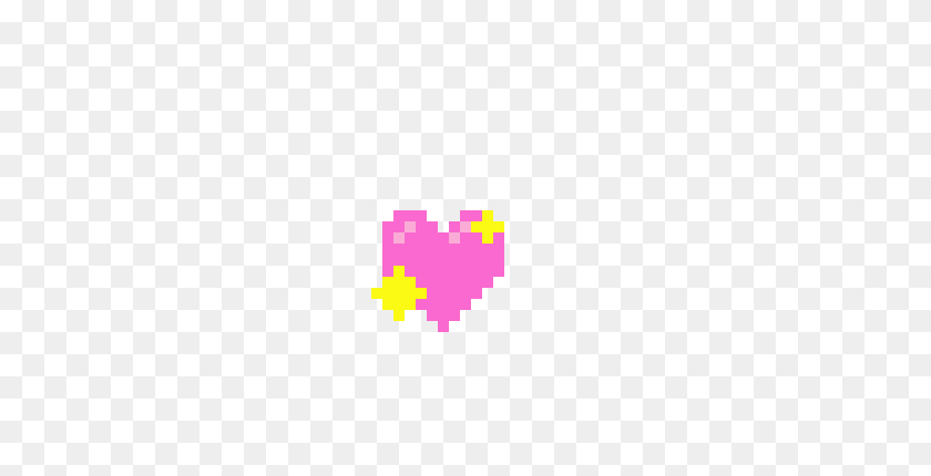 330x370 Cute Sparkle Heart Pixel Art Maker - Brillo Png