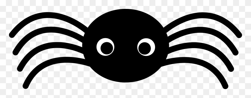 1600x554 Cute Spider Clipart Negro - Batman Clipart Blanco Y Negro