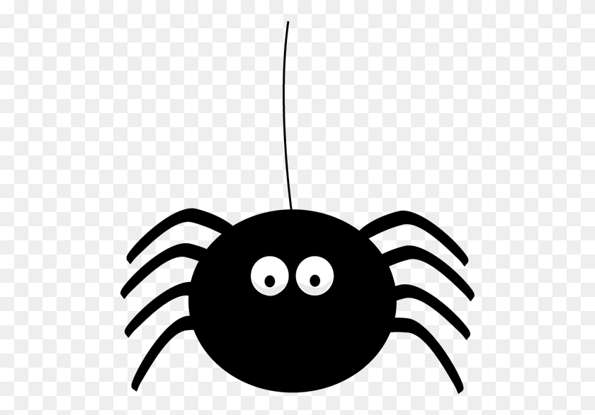 500x527 Cute Spider Clipart Group With Items - Bug Clipart Black And White